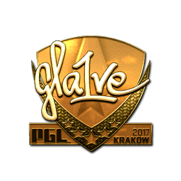 Sticker | gla1ve (Gold) | Krakow 2017