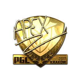 Sticker | apEX (Gold) | Krakow 2017