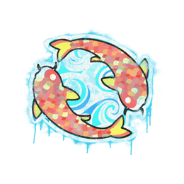 Sealed Graffiti | Twin Koi