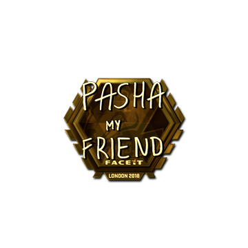 Sticker | pashaBiceps (Gold) | London 2018