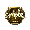 Sticker | s1mple (Gold) | London 2018