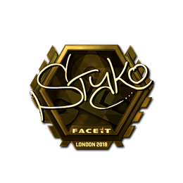 Sticker | STYKO (Gold) | London 2018