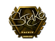 Sticker | STYKO (Gold) | London 2018