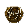 Sticker | yay (Gold) | London 2018