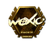 Sticker | woxic (Gold) | London 2018