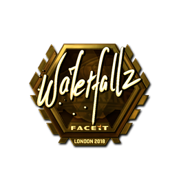 Sticker | waterfaLLZ (Gold) | London 2018