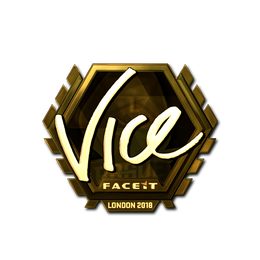 Sticker | vice (Gold) | London 2018