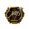 Sticker | chrisJ (Gold) | London 2018