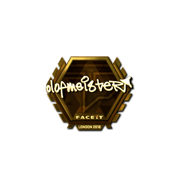 Sticker | olofmeister (Gold) | London 2018