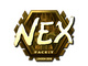 Sticker | nex (Gold) | London 2018