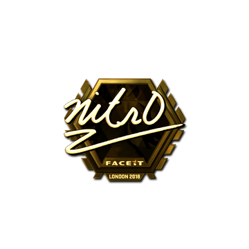 Sticker | nitr0 (Gold) | London 2018