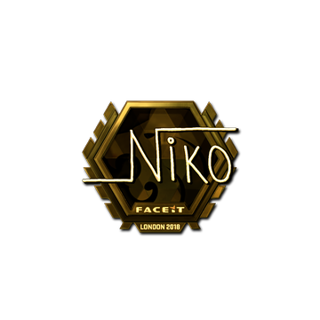 Sticker | niko (Gold)  | London 2018