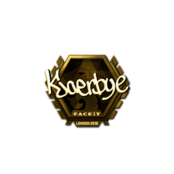 Sticker | Kjaerbye (Gold) | London 2018