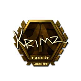 Sticker | KRIMZ (Gold) | London 2018