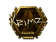 Sticker | KRIMZ (Gold) | London 2018