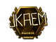 Sticker | jkaem (Gold) | London 2018