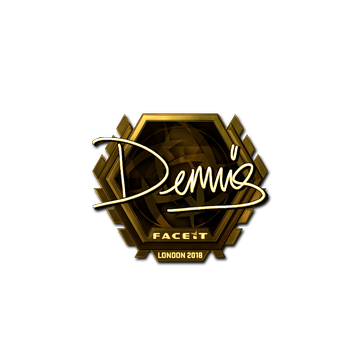 Sticker | dennis (Gold) | London 2018