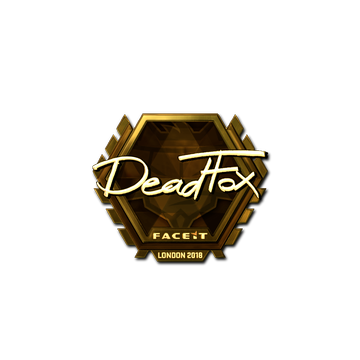 Sticker | DeadFox (Gold) | London 2018
