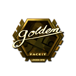 Sticker | Golden (Gold) | London 2018