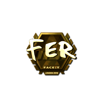 Sticker | fer (Gold) | London 2018