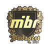 Sticker | MIBR (Gold) | Budapest 2025