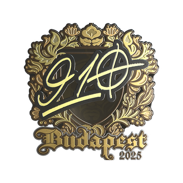Sticker | 910 (Gold) | Budapest 2025