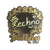 Sticker | Techno4K (Gold) | Budapest 2025