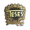Sticker | TeSeS (Gold) | Budapest 2025