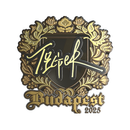 Sticker | Tiger (Gold) | Budapest 2025