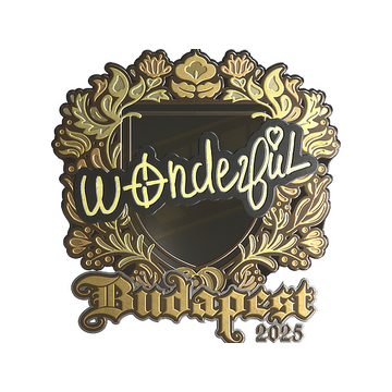 Sticker | w0nderful (Gold) | Budapest 2025