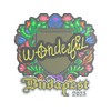 Sticker | w0nderful (Embroidered) | Budapest 2025