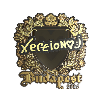 Sticker | xertioN (Gold) | Budapest 2025