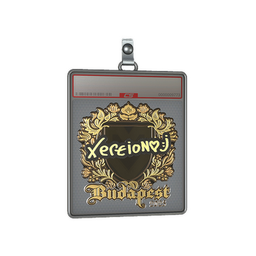 Sticker Slab | xertioN (Gold) | Budapest 2025