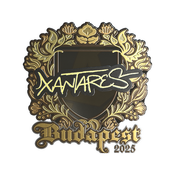 Sticker | XANTARES (Gold) | Budapest 2025