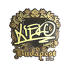 Sticker | xiELO (Gold) | Budapest 2025