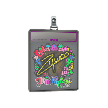 Sticker Slab | ZywOo (Holo) | Budapest 2025