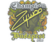 Sticker | ZywOo (Champion) | Budapest 2025