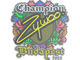 Sticker | ZywOo (Embroidered, Champion) | Budapest 2025