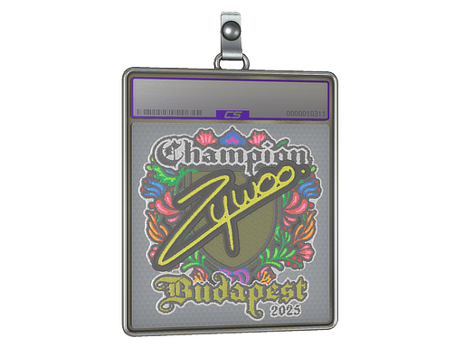 Sticker Slab | ZywOo (Embroidered, Champion) | Budapest 2025