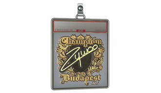 Sticker Slab | ZywOo (Gold, Champion) | Budapest 2025