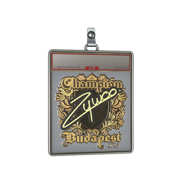 Sticker Slab | ZywOo (Gold, Champion) | Budapest 2025