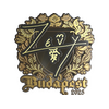 Sticker | zevy (Gold) | Budapest 2025