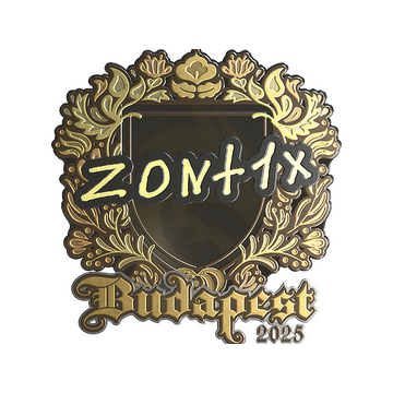 Sticker | zont1x (Gold) | Budapest 2025