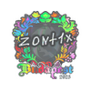 Sticker | zont1x (Holo) | Budapest 2025