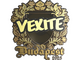 Sticker | vexite (Gold) | Budapest 2025
