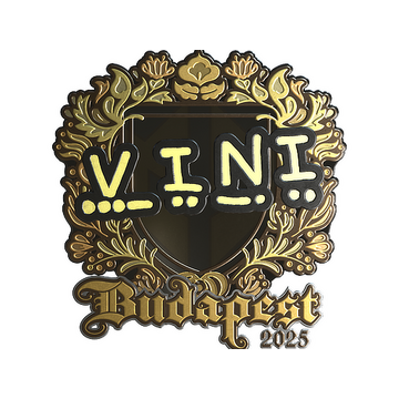 Sticker | VINI (Gold) | Budapest 2025