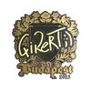 Sticker | qikert (Gold) | Budapest 2025
