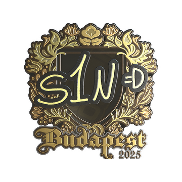 Sticker | s1n (Gold) | Budapest 2025