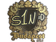 Sticker | s1n (Gold) | Budapest 2025