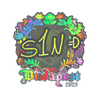 Sticker | s1n (Holo) | Budapest 2025